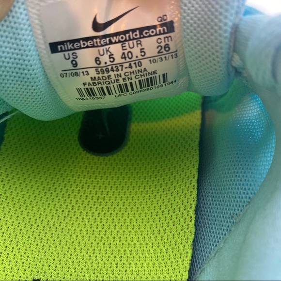 EUC: Nike Free Run 5.0 Light Blue - Picture 6 of 7